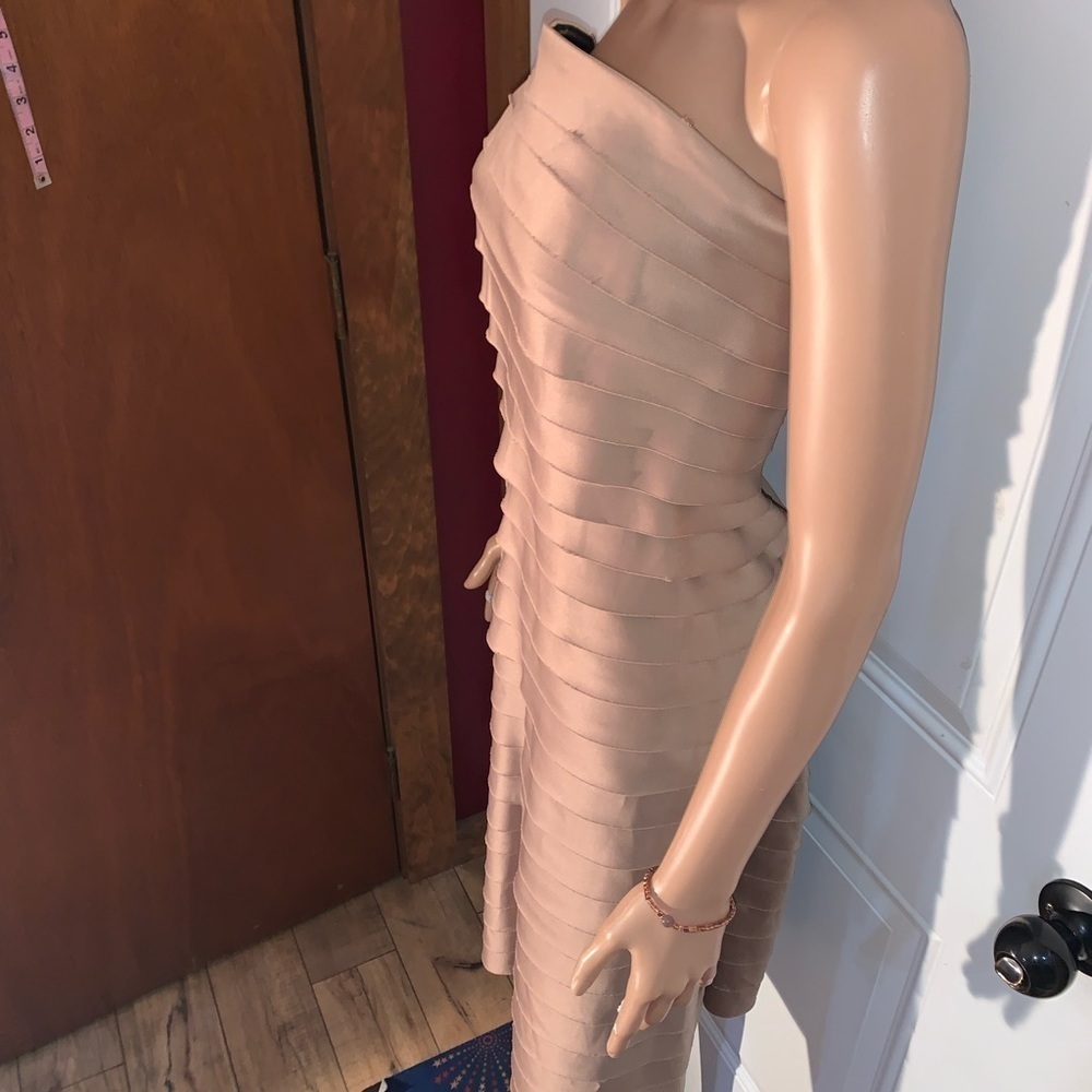 Eliza J New York Bandage Dress Size 4 satiny gold - Picture 6 of 10